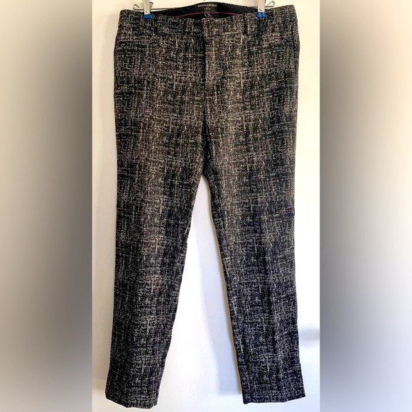 Banana Republic Sloan Fit Dress Pants Trousers Womens 6 Black Grey Business Work - Picture 1 of 3